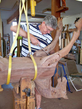 Progress with Becky's Horse created by Al Carr of Native Texan Horses in Fredericksburg, TX.